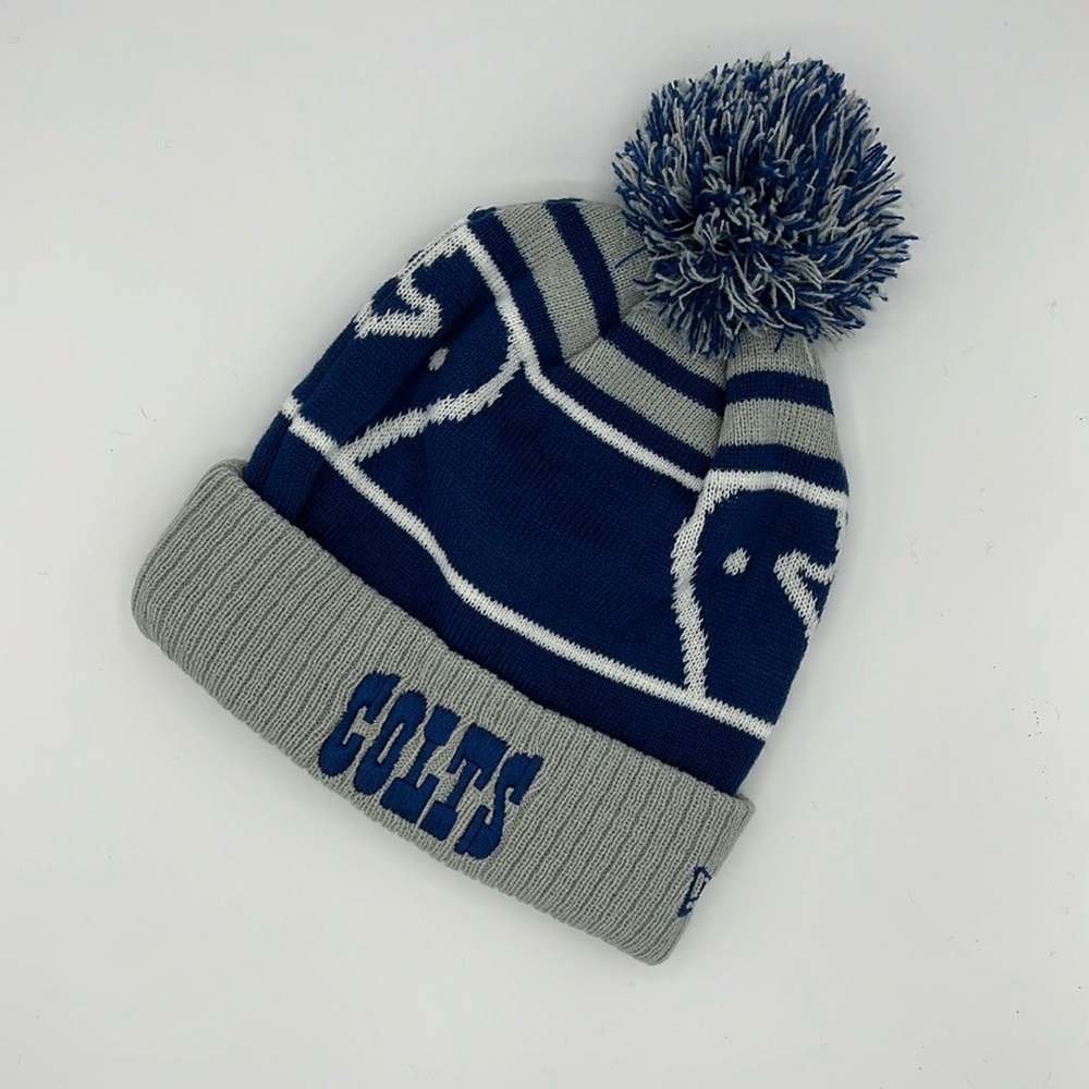 NFL Cuff Knit Hat with Pom - New Era - Colts